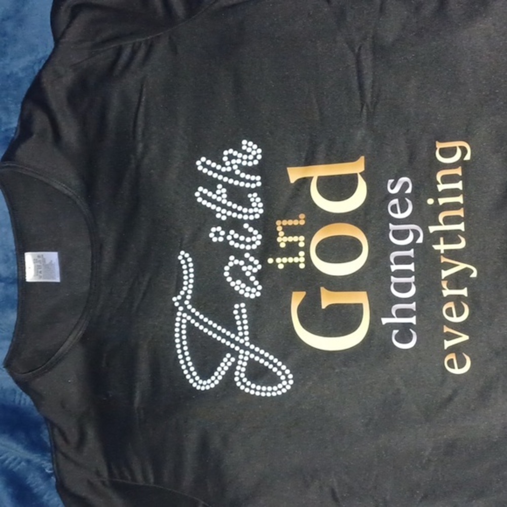 Shirt medium black gold white